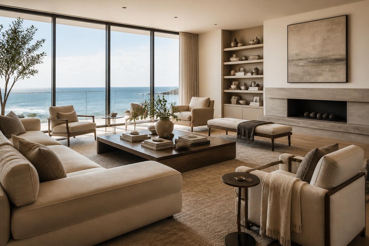 Professionally staged luxury interior